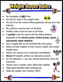 Weight Room Safety Equipment Quiz York 1003 Home Gym